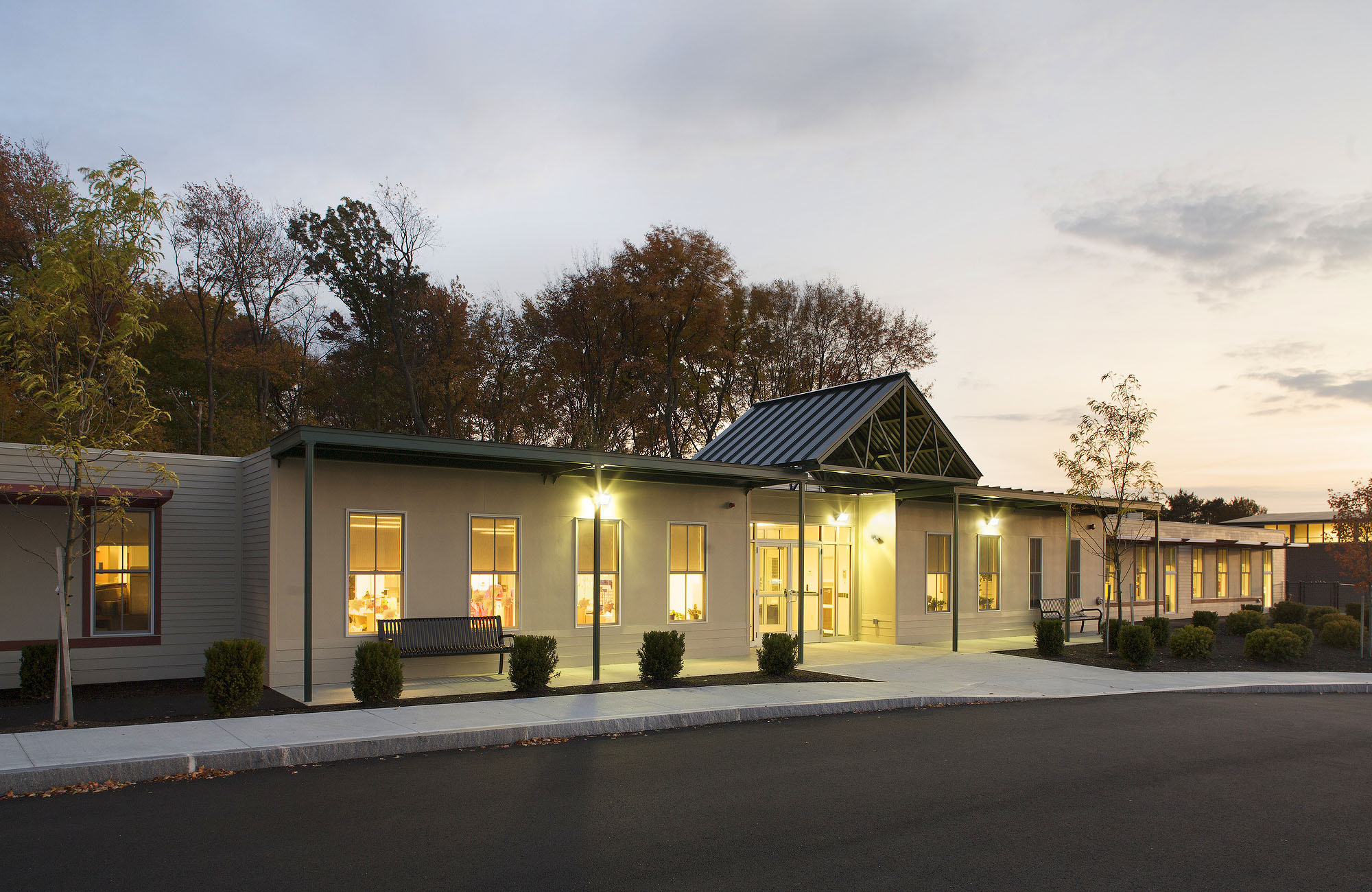 The North Andover Early Childcare Center using modular buildings.