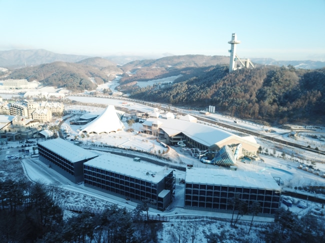 An overhead view of the PyeongChang Media Residence.