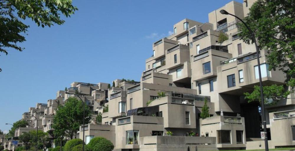 A modular housing project in Montreal, Canada, named Habitat 67.