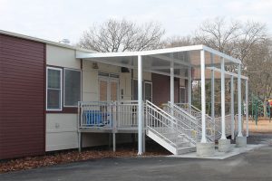 needham mitchell modular school exterior