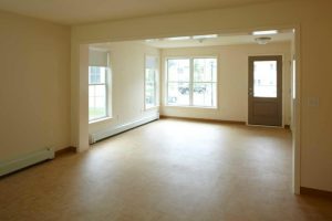 Action Housing Authority interior of a modular house