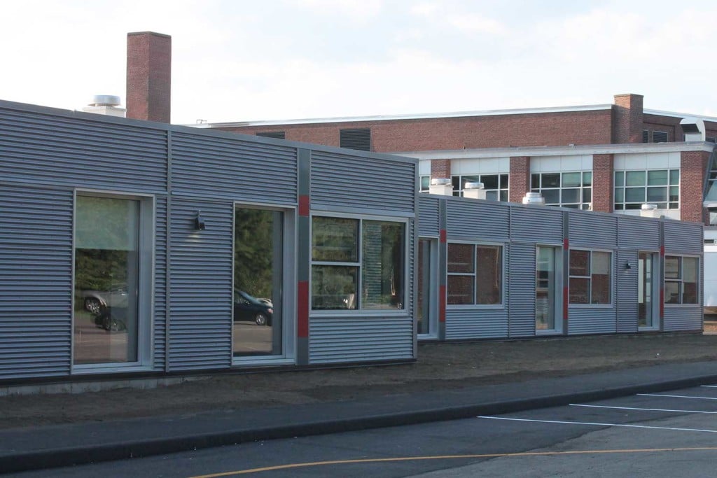 The modular building used for the Lexington High School additions.