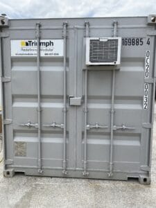 20 foot container office side shot