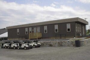 A modular building for the Cranston Country Club.