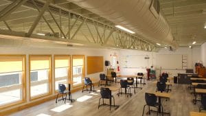Photo of Thayer Modular School classroom