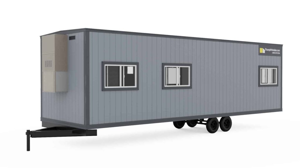triumph modular 10x36 mobile office trailer back side