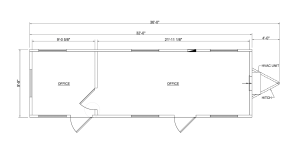 photo of 10x36 Office Trailer Floor Plan