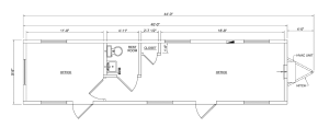 photo of 10x44 Office Trailer Floor Plan