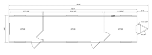 photo of 10x50 Office Trailer Floor Plan