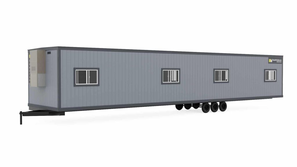 triumph modular 12x60 mobile office trailer back side