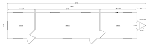 photo of 12' x 60' Office Trailer Floor Plan