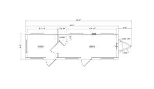 photo of 8x32 Office Trailer Floor Plan