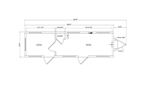 photo of 8x32 Office Trailer Floor Plan