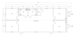 24x64 mobile office floorplan