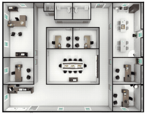 layout of modular blocs house