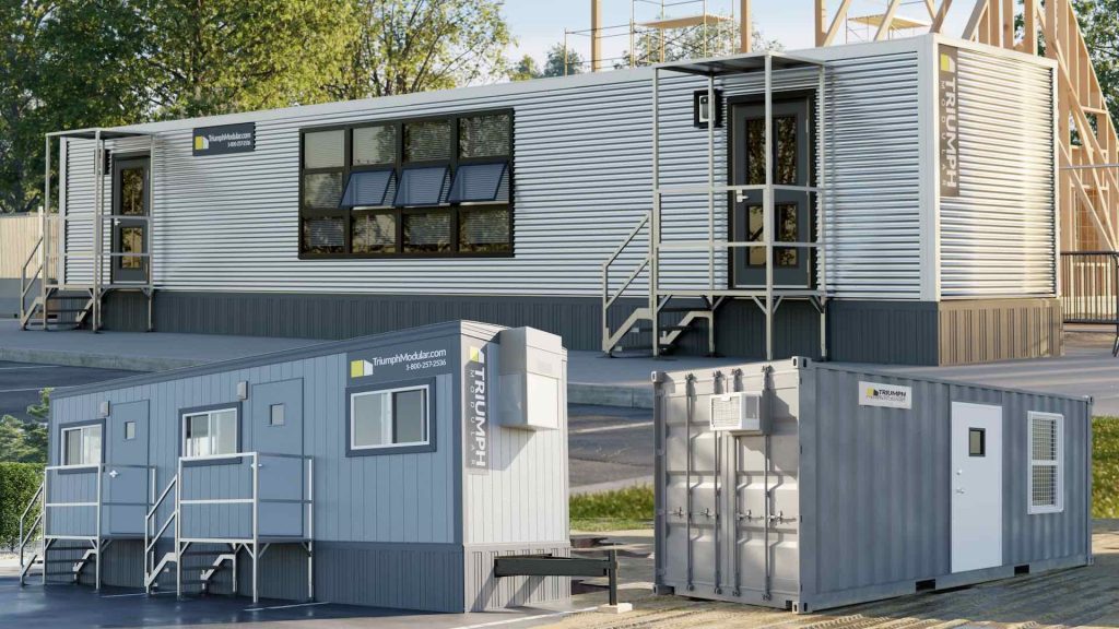 Photos of mobile offices for rent