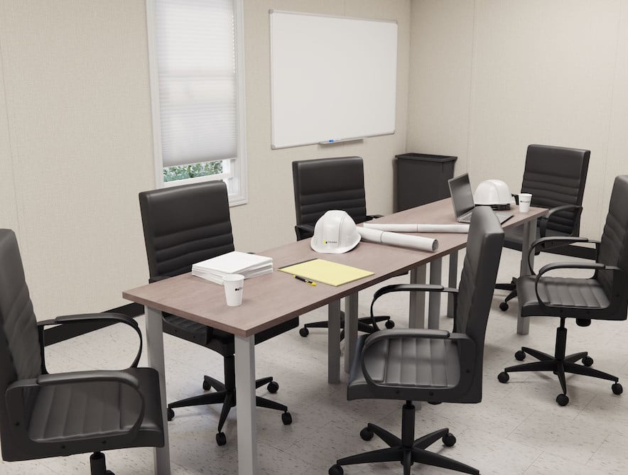 Office Solutions for mobile offices, conference table and chairs