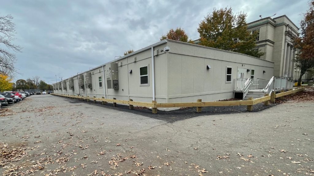 Lynn English High School Exterior View