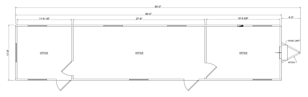 triumph modular 12x60 mobile office floor plan