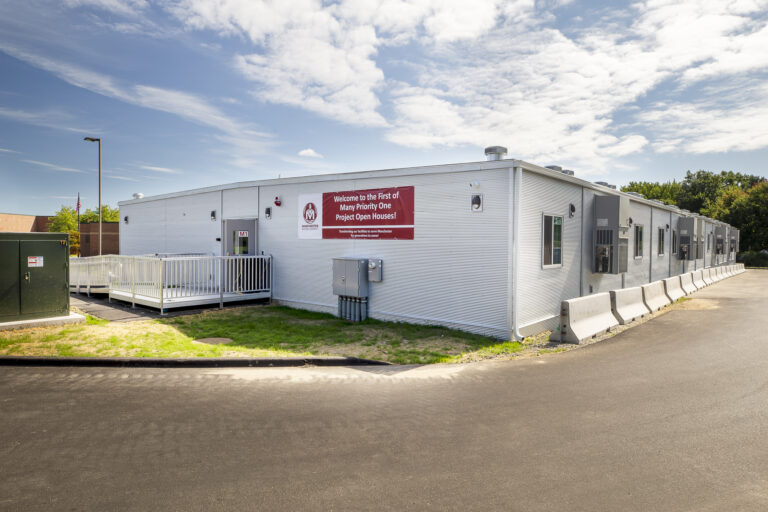 Exterior view of Manchester Public School Silverline classroom addition