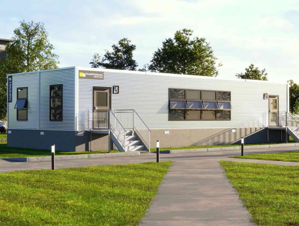 triumph silverline premium modular building for lease or sale - professionally installed.