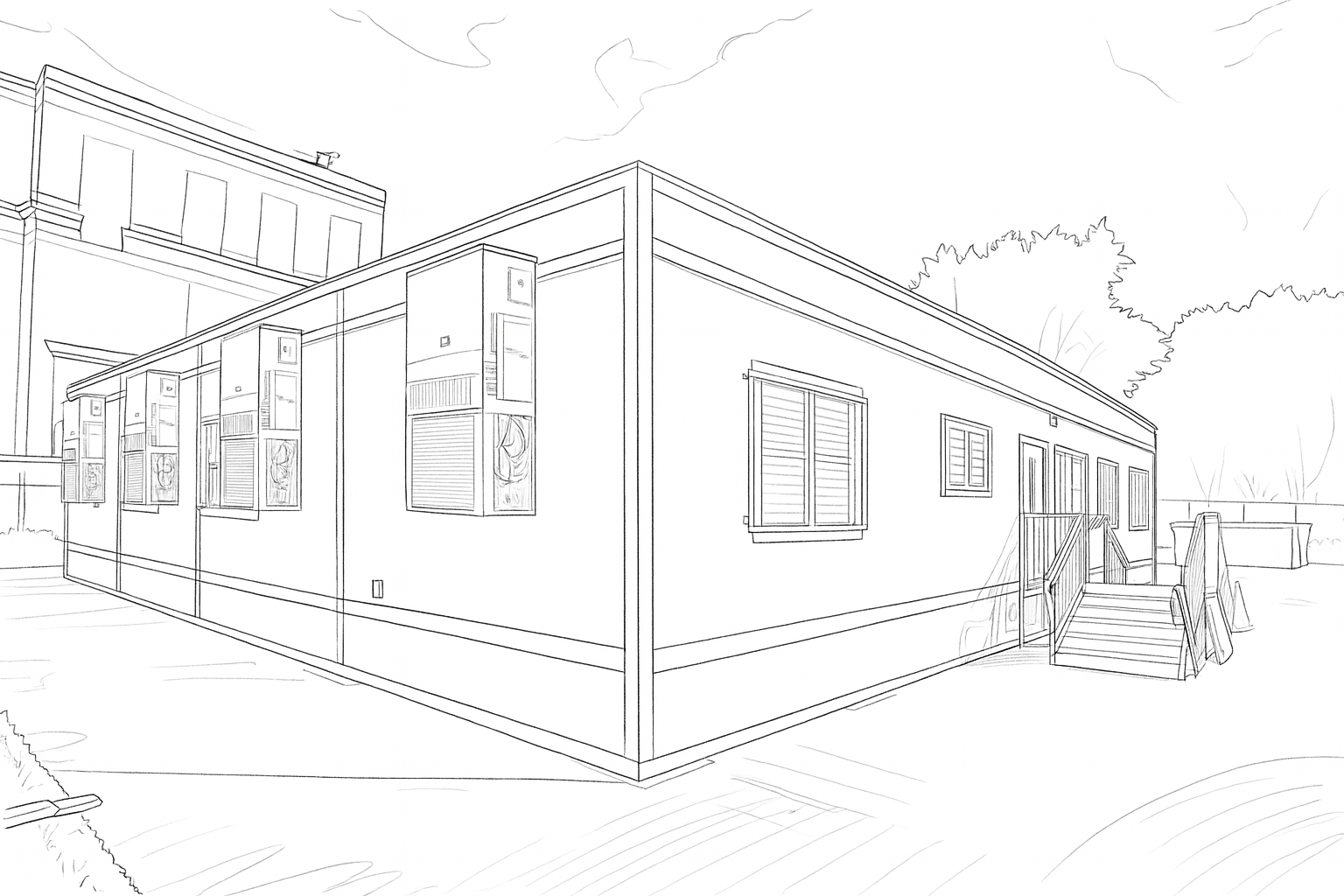 temporary modular dormitories - housing from Triumph Modular