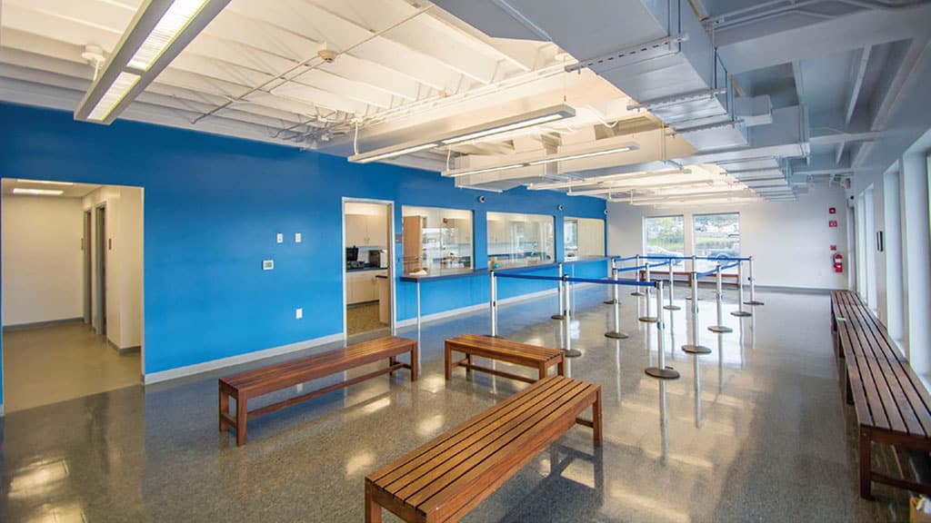 modular retail building interior