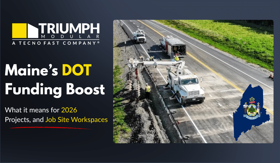 construction office trailers for maine DOT projects