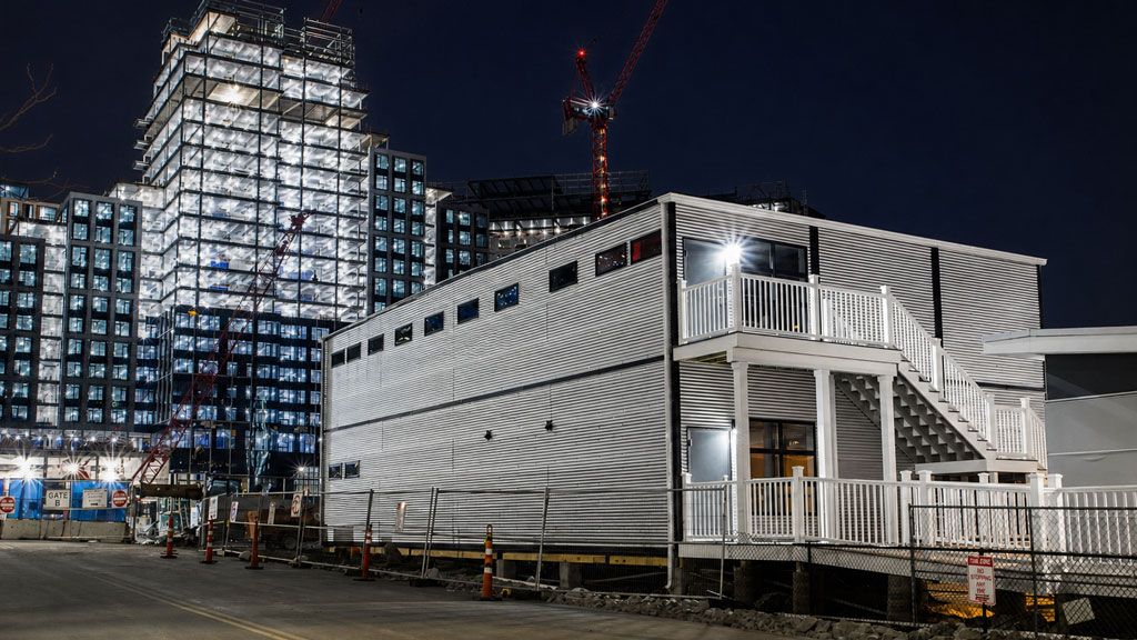 modular office building in Boston Massachusetts