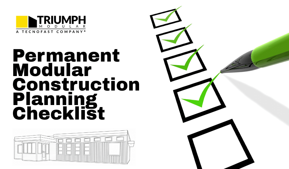 permanent modular construction checklist